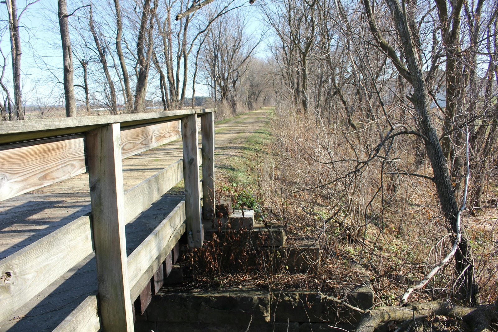 Looking east
